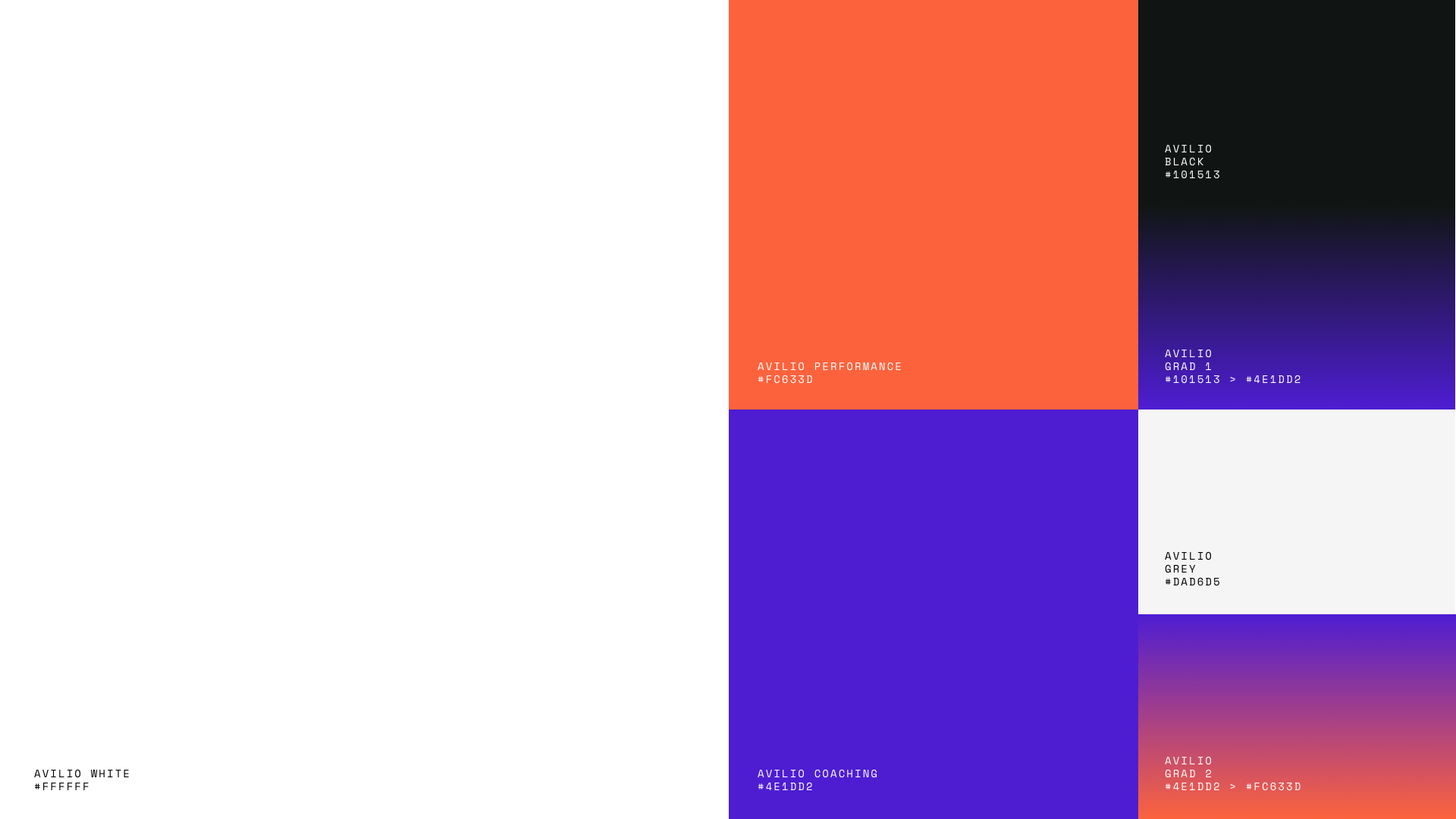 Colour Palette for Productivity Coaching Business Avilio as part of their branding project