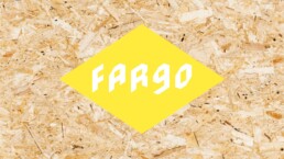 Fargo Village Logo OSB Board