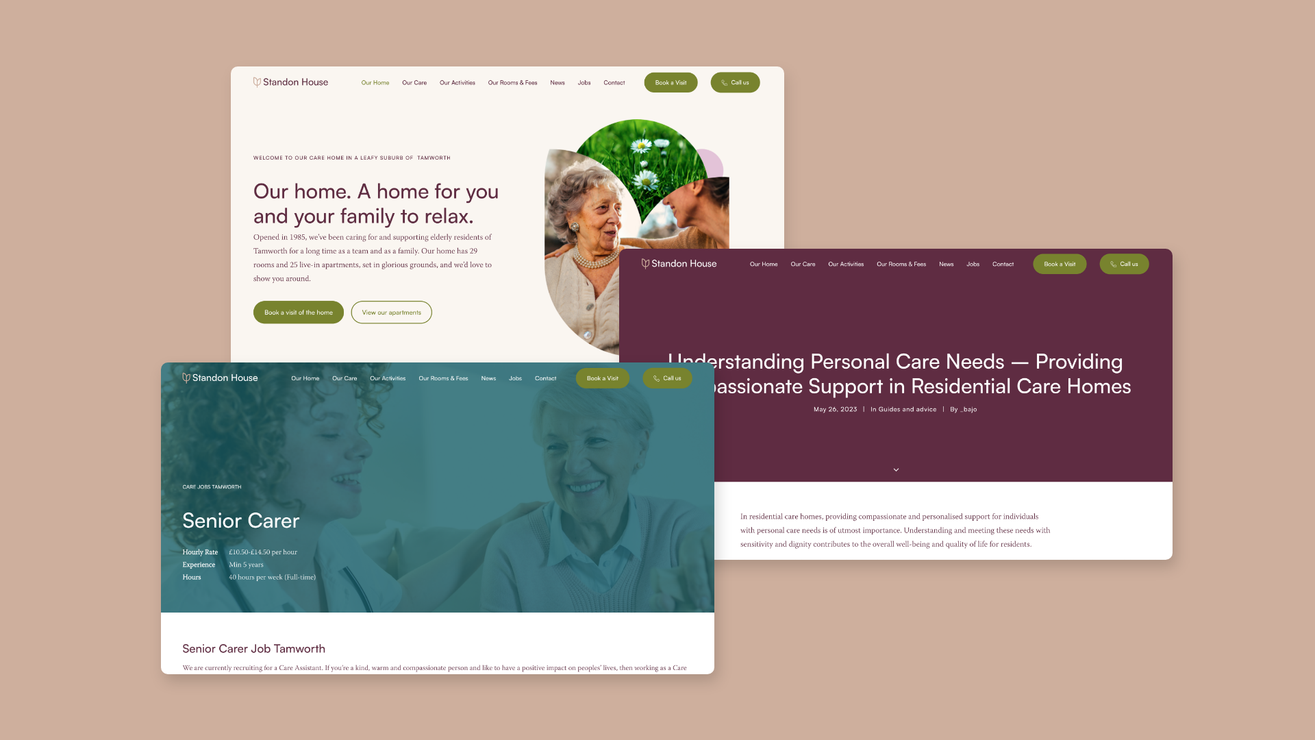 Care Home Website Design